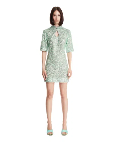 Taller Marmo Green Delphi Disco Mini Dress