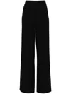 Taller Marmo High-waisted Crepe Palazzo Pants In Black