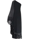 Taller Marmo Hut One-shoulder Dress In Black