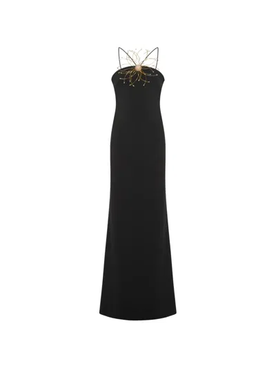 Taller Marmo Jacqueline Open-back Maxi Dress In Black