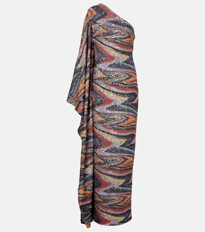 Taller Marmo Sequined Gown In Pattern