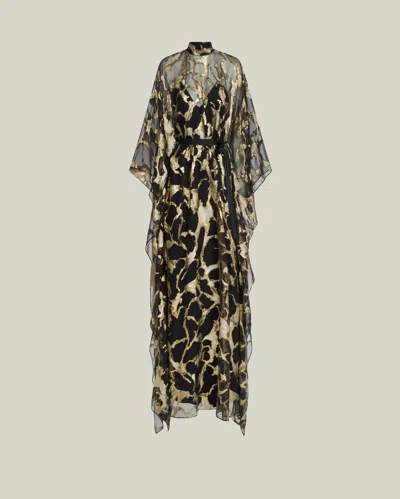 Taller Marmo Kintsugi Kaftan In Black