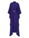 Taller Marmo La Luna Crystal-belted Midi Kaftan In Purple