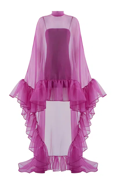 Taller Marmo Lady Bird Ruffle-trimmed Dress In Pink