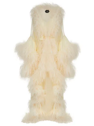 Taller Marmo Lana Extravaganza Maxi Dress In Nude