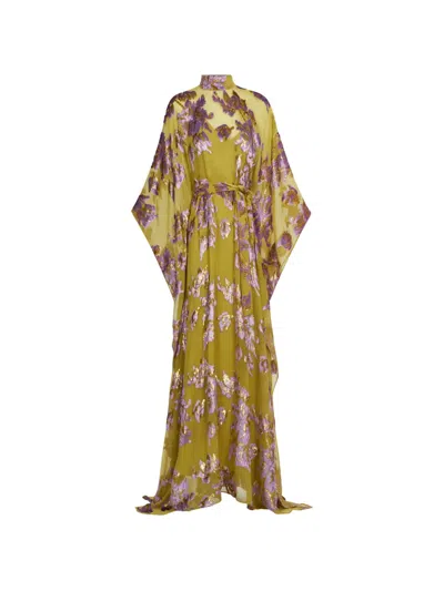 Taller Marmo Leonor Maxikleid Mit Blumen In Green