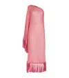 Taller Marmo One-shoulder Arno Maxi Dress In Pink