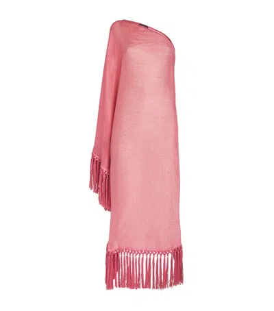 Taller Marmo One-shoulder Arno Maxi Dress In Pink
