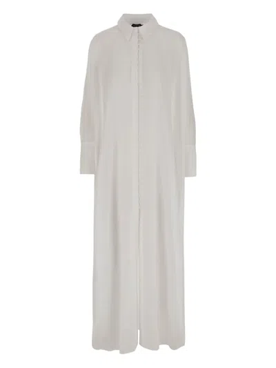 Taller Marmo Linen Shirt Midi Dress