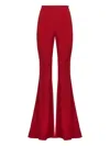 Taller Marmo Mae Flared Trousers In Red
