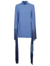 Taller Marmo Mini Del Mar Fringed Mini Dress In Blue