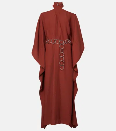 Taller Marmo Mambo Crêpe Cady Kaftan In Orange