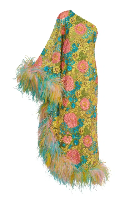 Taller Marmo Marie-helen Sequined Maxi Dress In Multi
