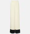 Taller Marmo Marlene Crepe And Cady Wide-leg Pants In White