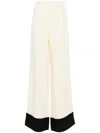 Taller Marmo Marlene Crepe And Cady Wide-leg Pants In Neutral