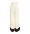 Taller Marmo Marlene Crepe And Cady Wide-leg Pants In Black