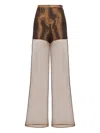 Taller Marmo Marlene See-through Trousers In Neutral