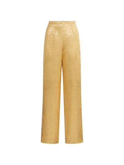 Taller Marmo Marlene Sunrise Palazzo Pants In Gold