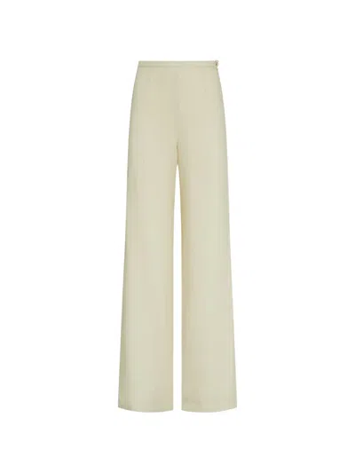 Taller Marmo Marlene Wide-leg Trousers In White