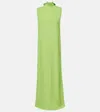 Taller Marmo Miami Crêpe Cady Maxi Dress In Green