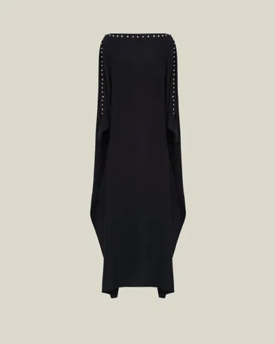 Taller Marmo Mila Crystal Kaftan In Black