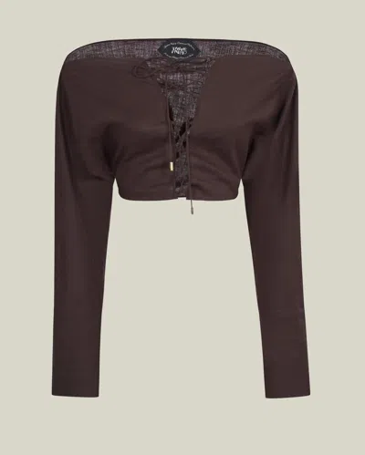 Taller Marmo Mila Desert Blouse In Chocolate