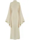 Taller Marmo Mina Draped-detail Gown In Neutrals