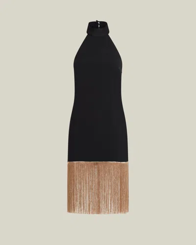Taller Marmo Mini Berlin Dress In Black & Gold