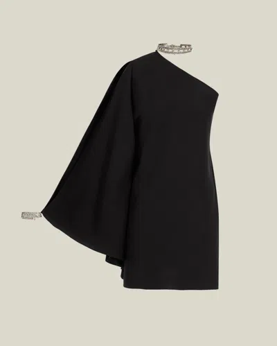 Taller Marmo Mini Bolkan Crystal Dress In Black