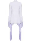 Taller Marmo Main Mini Del Mar Fringed Mini Dress In White