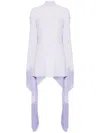 Taller Marmo Main Mini Del Mar Fringed Mini Dress In Lilac
