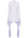 Taller Marmo Main Mini Del Mar Fringed Mini Dress In Purple