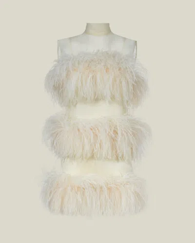 Taller Marmo Mini Divine Dress In Ivory