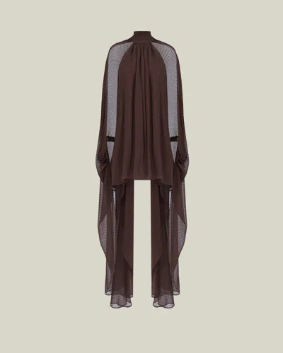 Taller Marmo Mini Eterea Dress In Chocolate