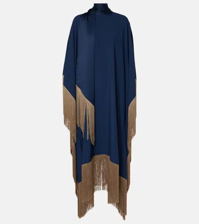 Taller Marmo Gilded Mrs Ross Kaftan Dress In Blue