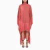 TALLER MARMO TALLER MARMO MRS. ROSS DRESS WITH FRINGES PEONY-COLOURED