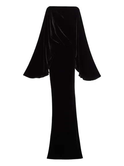 Taller Marmo Drapiertes Musidora Maxikleid In Black