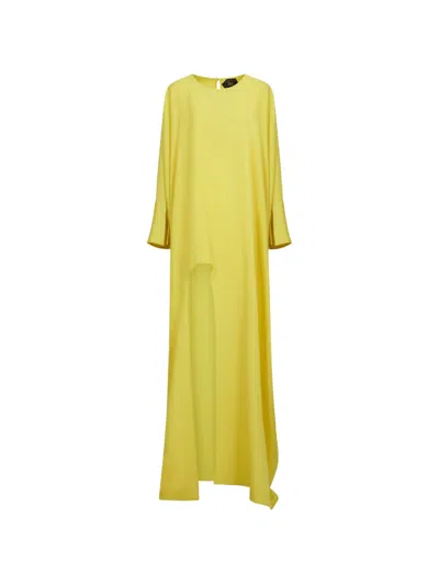 Taller Marmo Namib Asymmetric Kaftan Dress In Yellow