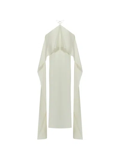 Taller Marmo Nan Halterneck Dress In White