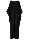 Taller Marmo Obsession Belted Kaftan Maxi Dress In Black