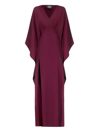 Taller Marmo Obsession V-neck Maxi Dress In Purple