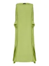 Taller Marmo One-shoulder Button-detail Kaftan In Green