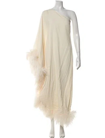 Pre-owned Taller Marmo One-shoulder Long Dress In Neutrals