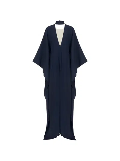 Taller Marmo Ooo Crepe Maxi Dress In Blue