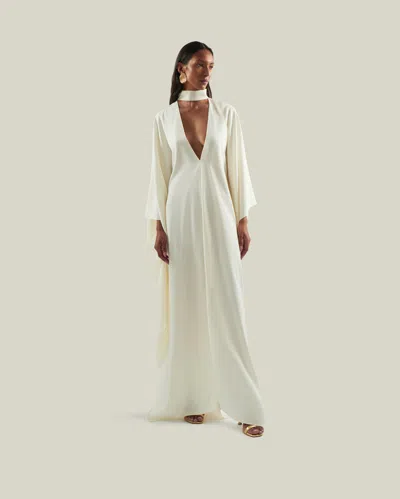 Taller Marmo Ooo Kaftan In White
