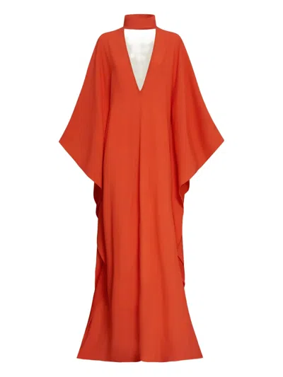 Taller Marmo Ooo 'out Of The Office' Batwing-sleeve Gown In Neutral