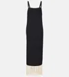 Taller Marmo Palermo Fringed Maxi Dress In Black