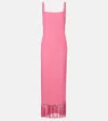 Taller Marmo Palermo Fringed Maxi Dress In Pink