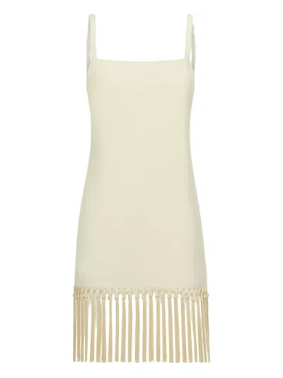 Taller Marmo Palermo Square-neck Mini Dress In White