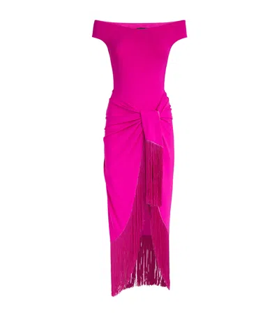 Taller Marmo Pareo-detail Romy Swimsuit In Pink